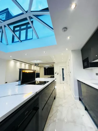 Staged-kitchen